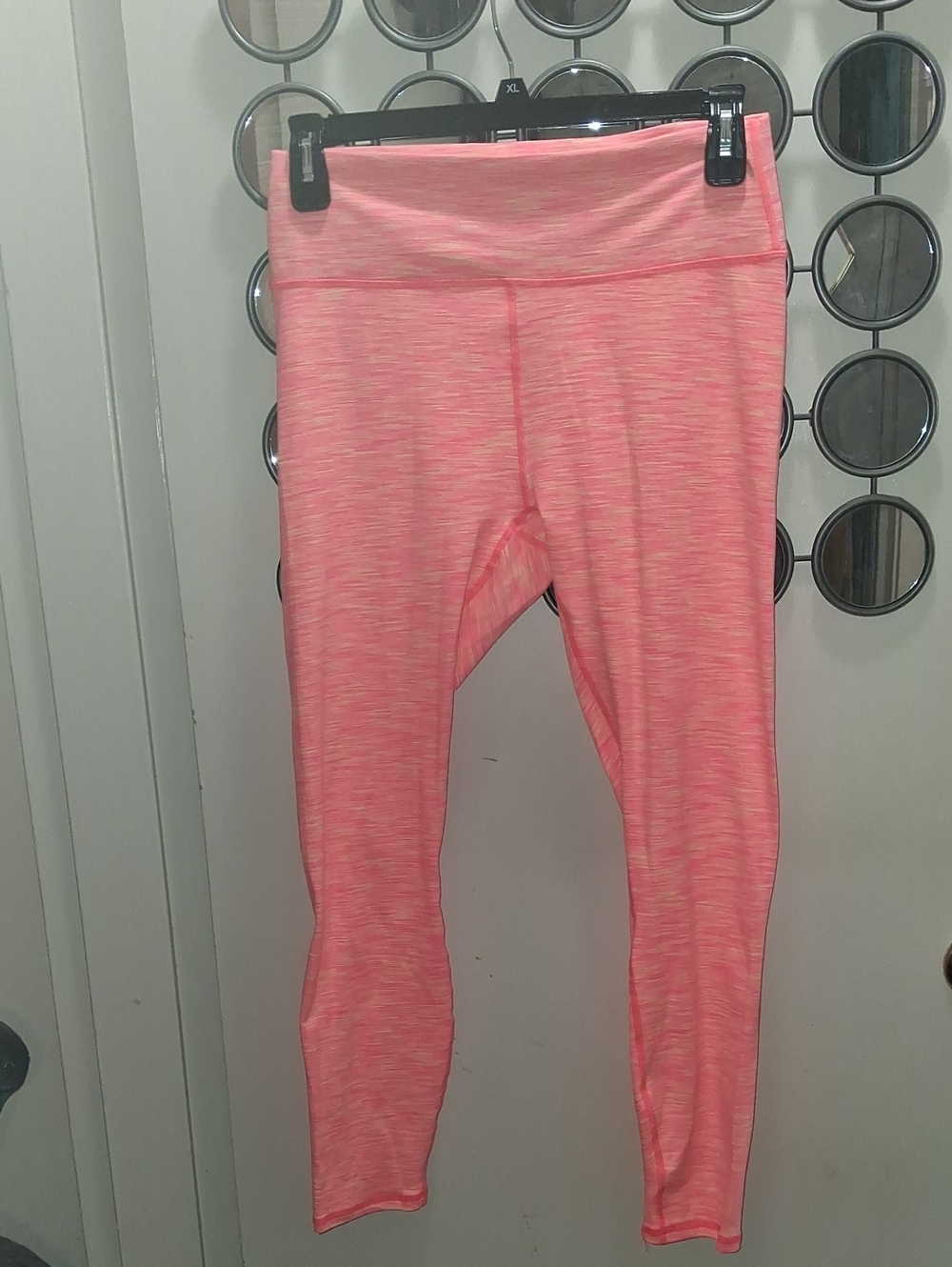 CORAL & YELLOW Leggins